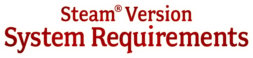 Steam®版系統需求