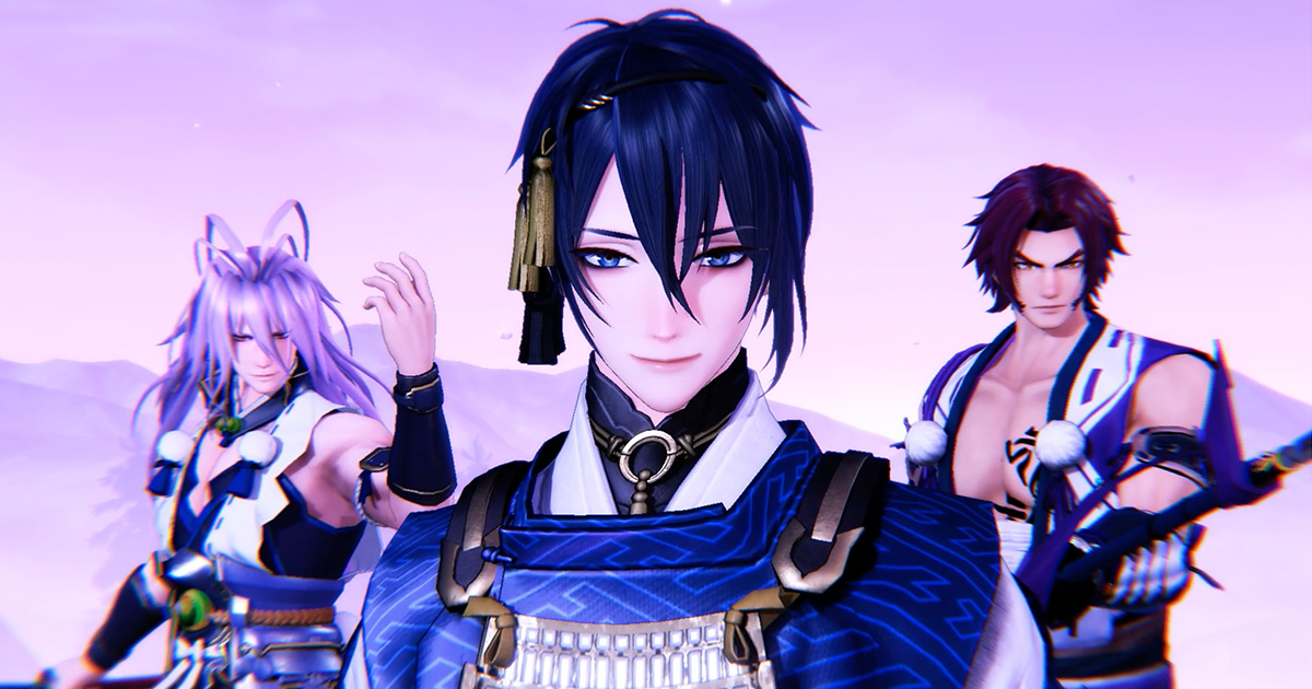 touken ranbu blue hair character